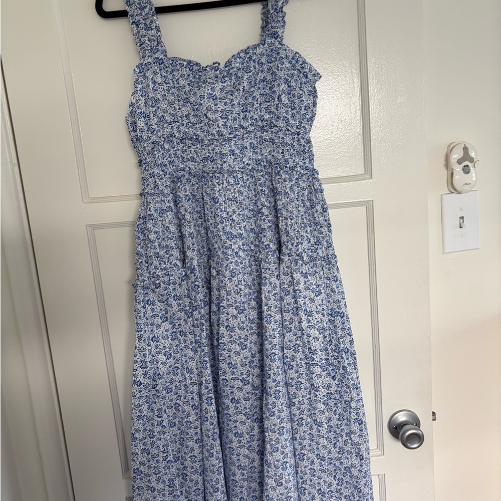 Gap × DÔEN Blue Floral Midi Dress - Picture 5 of 5